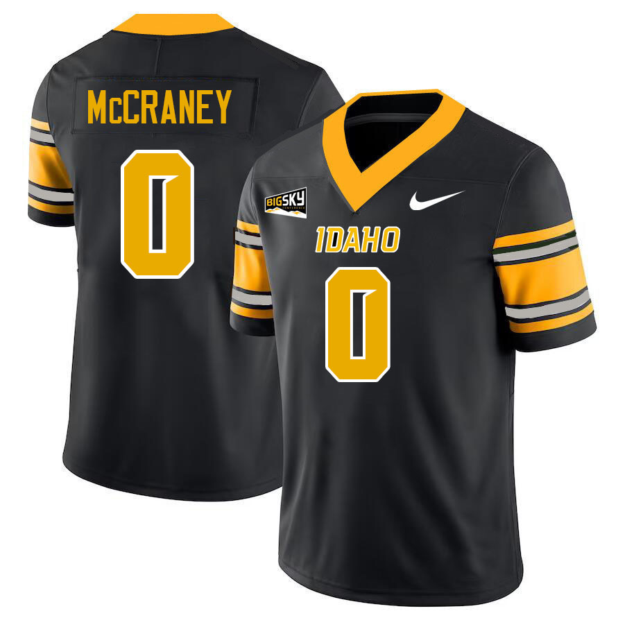 Idaho Vandals #0 Marquawn McCraney College Football Jerseys,Uniforms Stitched-Black